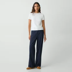 Theory Tiny Tee In Organic Slub Cotton-Women T-Shirts