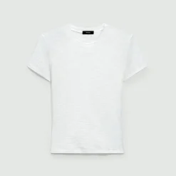 Theory Tiny Tee In Organic Slub Cotton-Women T-Shirts