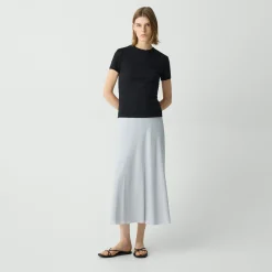 Theory Tiny Tee In Organic Slub Cotton-Women T-Shirts