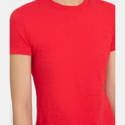Theory Tiny Tee In Organic Slub Cotton-Women T-Shirts