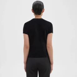 Theory Tiny Tee In Velour-Women T-Shirts