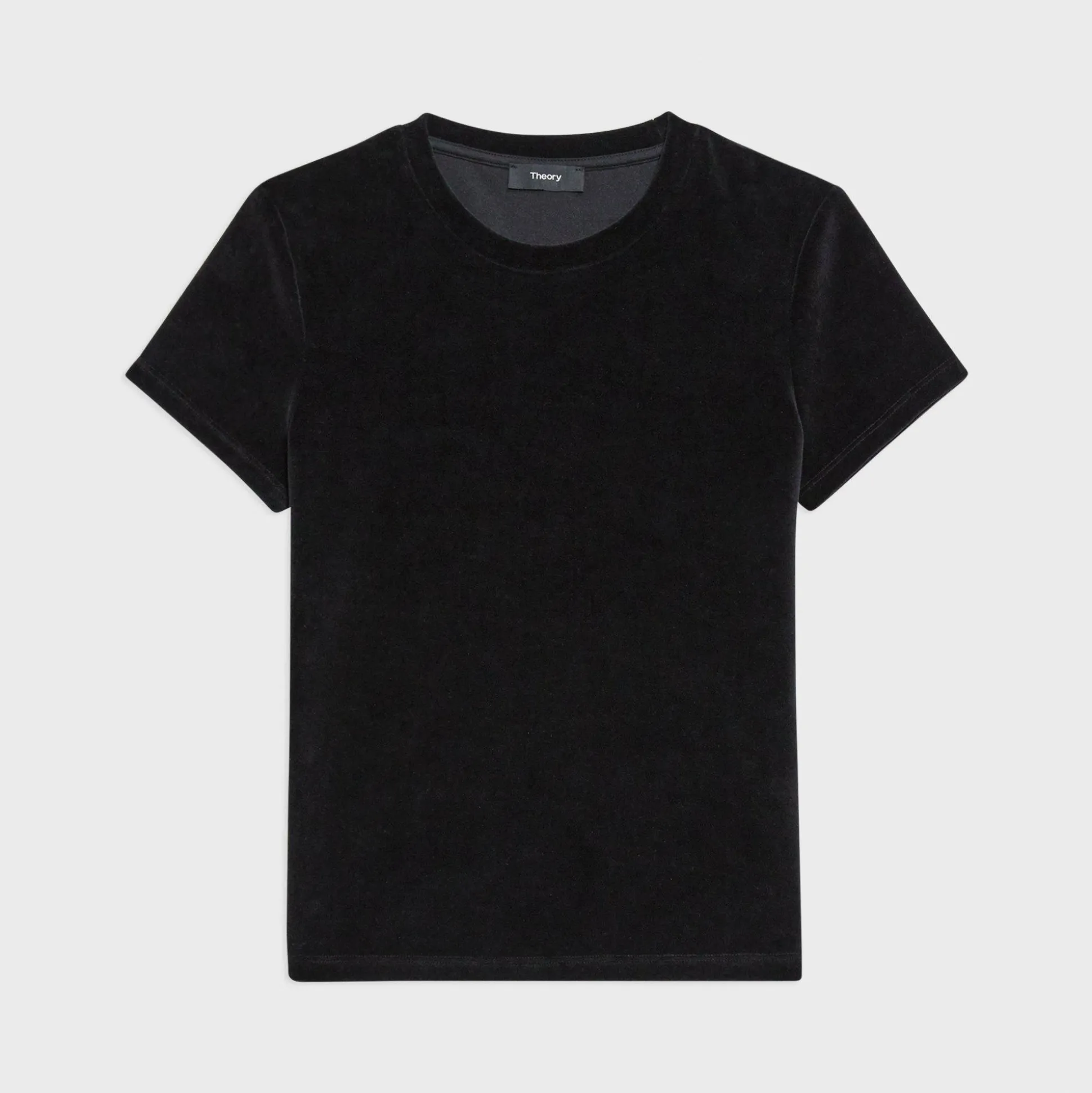 Theory Tiny Tee In Velour-Women T-Shirts