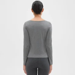 Theory Tiny V-Neck Tee In Organic Cotton-Women T-Shirts