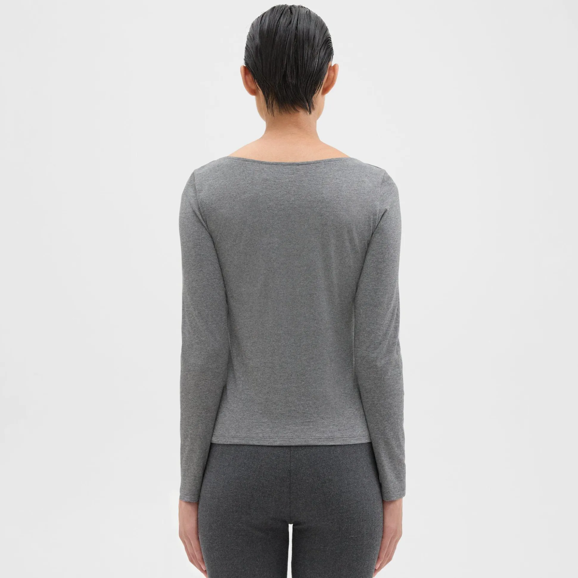 Theory Tiny V-Neck Tee In Organic Cotton-Women T-Shirts