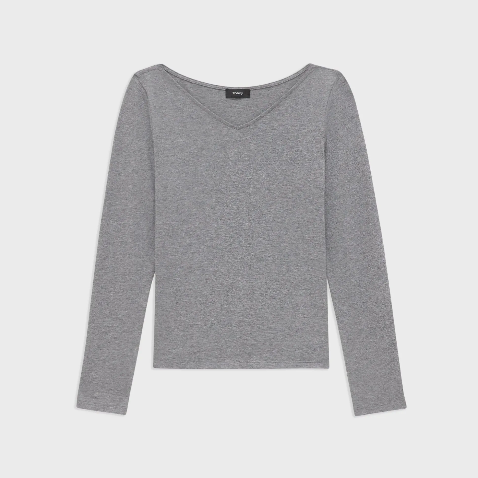 Theory Tiny V-Neck Tee In Organic Cotton-Women T-Shirts
