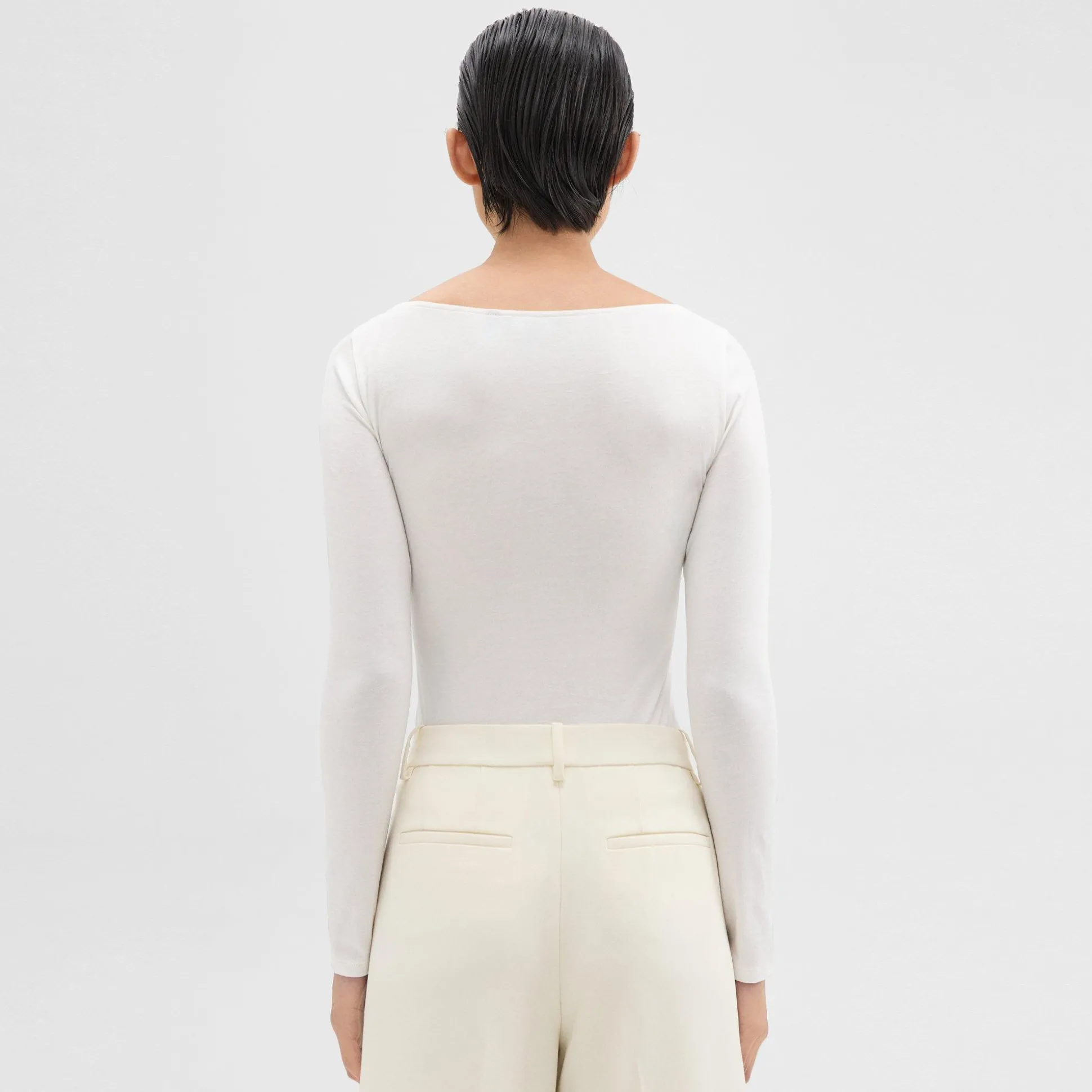 Theory Tiny V-Neck Tee In Organic Cotton-Women T-Shirts