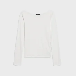 Theory Tiny V-Neck Tee In Organic Cotton-Women T-Shirts