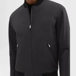 Theory Tir Bomber Jacket In Stretch Wool-Men Outerwear