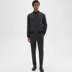 Theory Tir Bomber Jacket In Stretch Wool-Men Outerwear