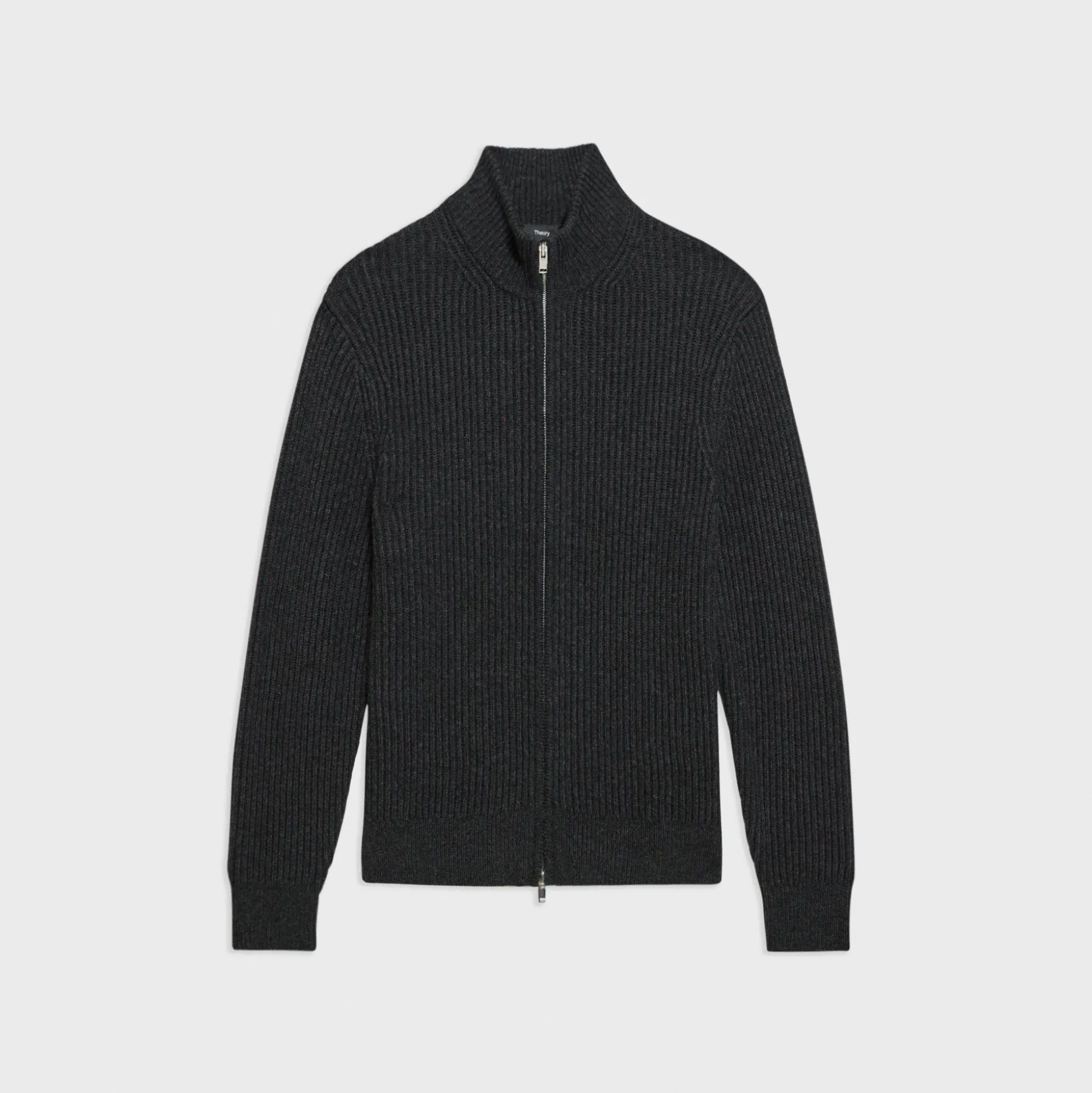 Theory Tomas Full Zip Cardigan In Dane Wool-Men Sweaters + Cardigans
