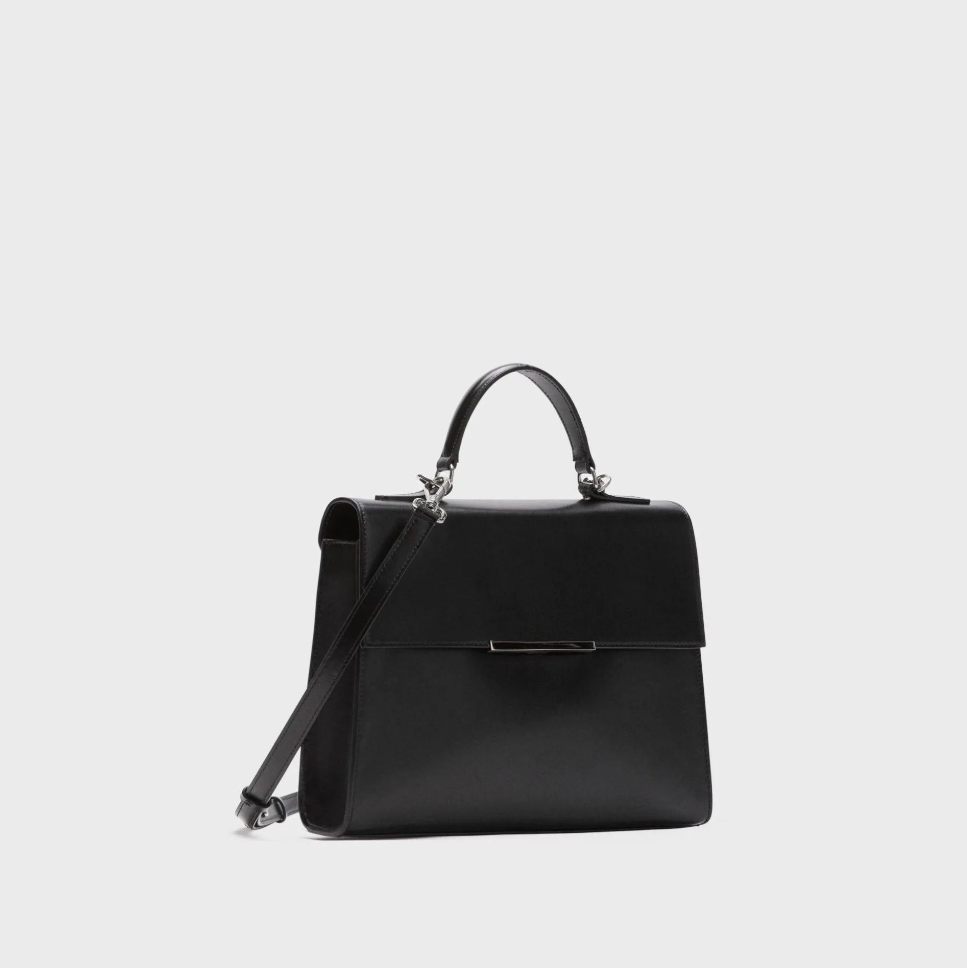 Theory Top Handle Bag In Leather-Women Bags