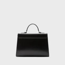 Theory Top Handle Bag In Leather-Women Bags