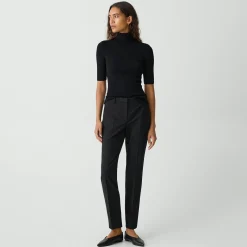 Theory Treeca Full Length Pant In Good Wool-Women Suits|Pants