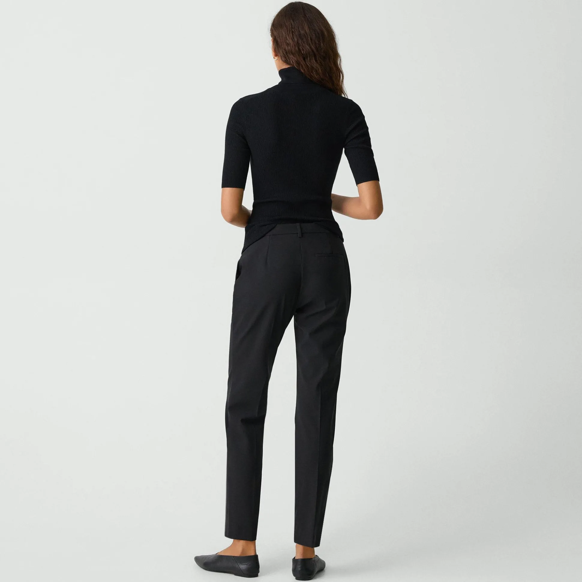 Theory Treeca Full Length Pant In Good Wool-Women Suits|Pants