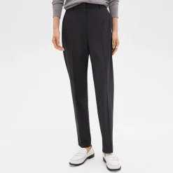 Theory Treeca Full Length Pant In Good Wool-Women Suits|Pants