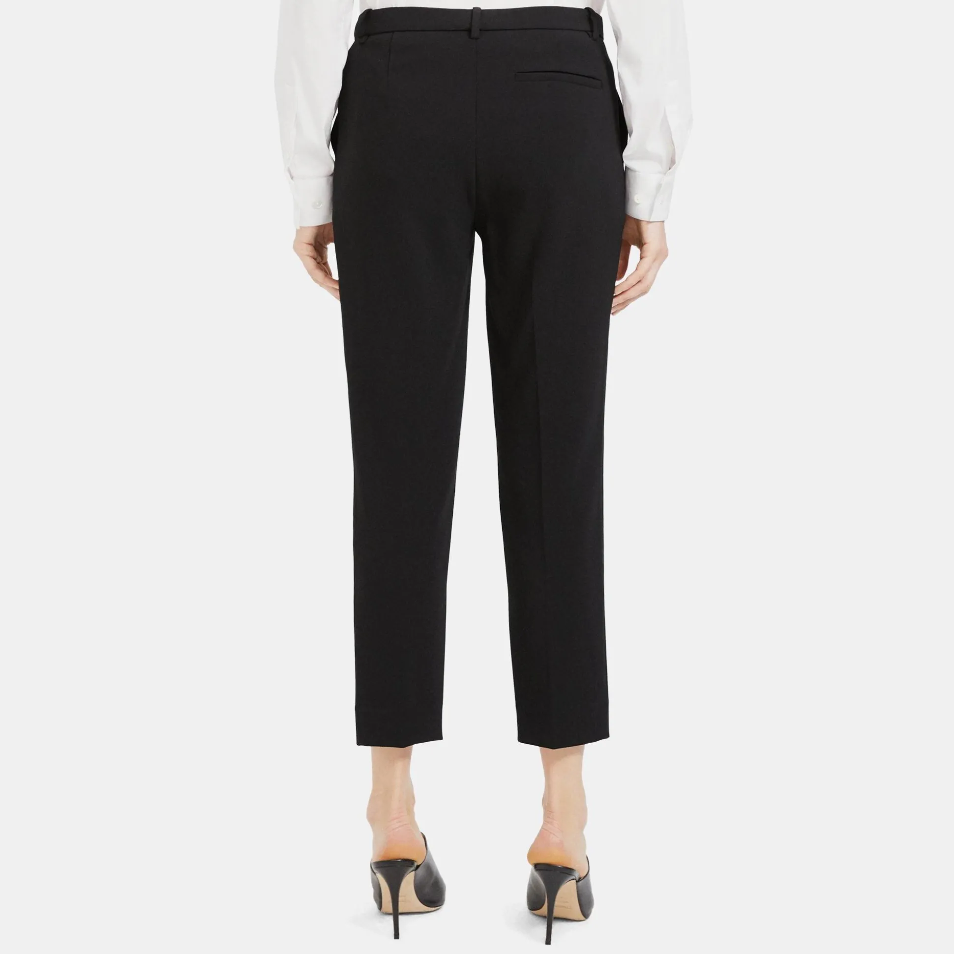 Theory Treeca Pant In Admiral Crepe-Women Pants|Suits