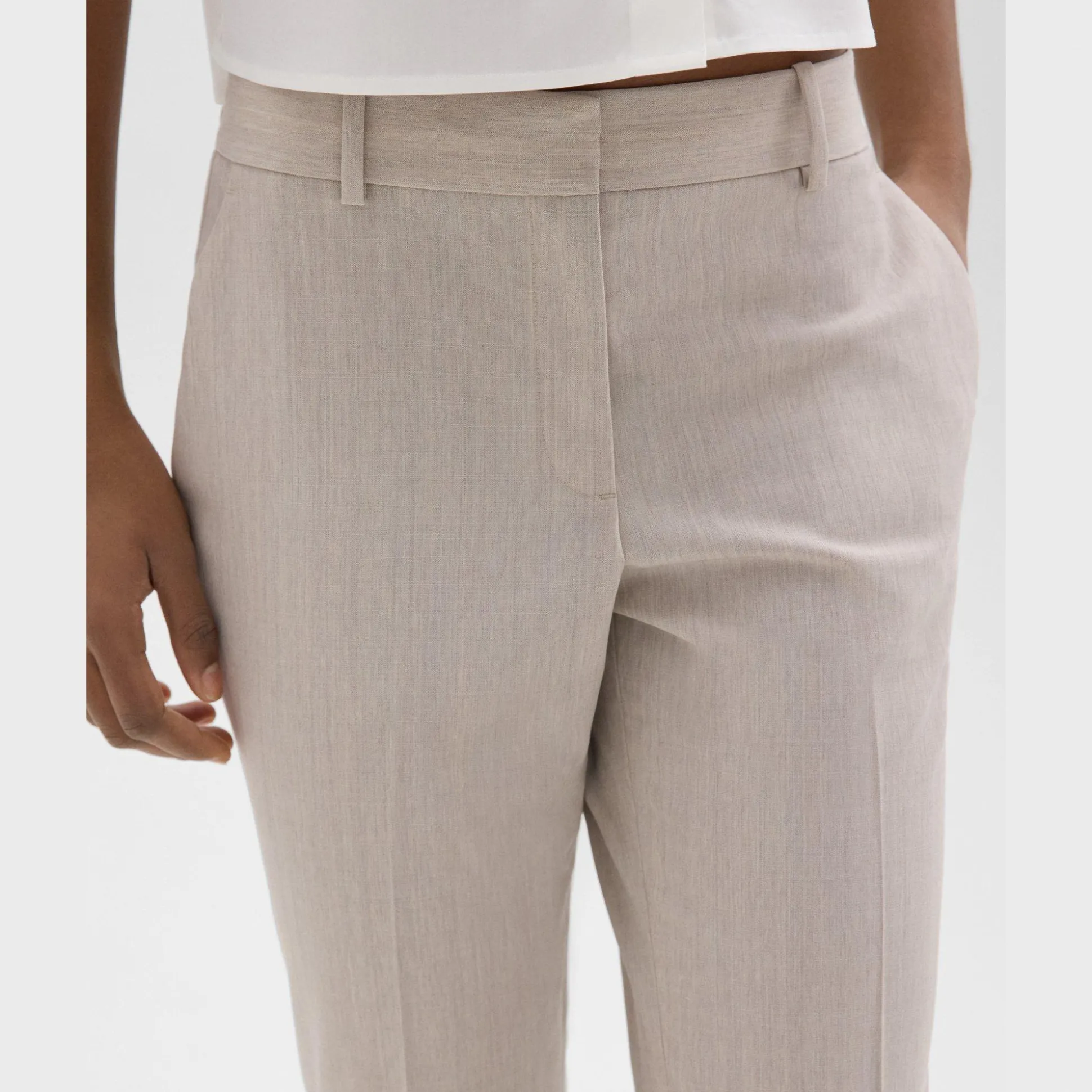 Theory Treeca Pant In Good Wool-Women Suits|Pants