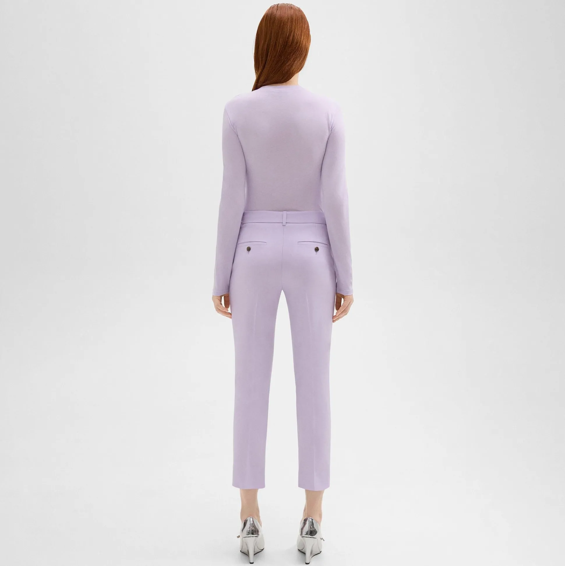 Theory Treeca Pant In Good Wool-Women Suits|Pants
