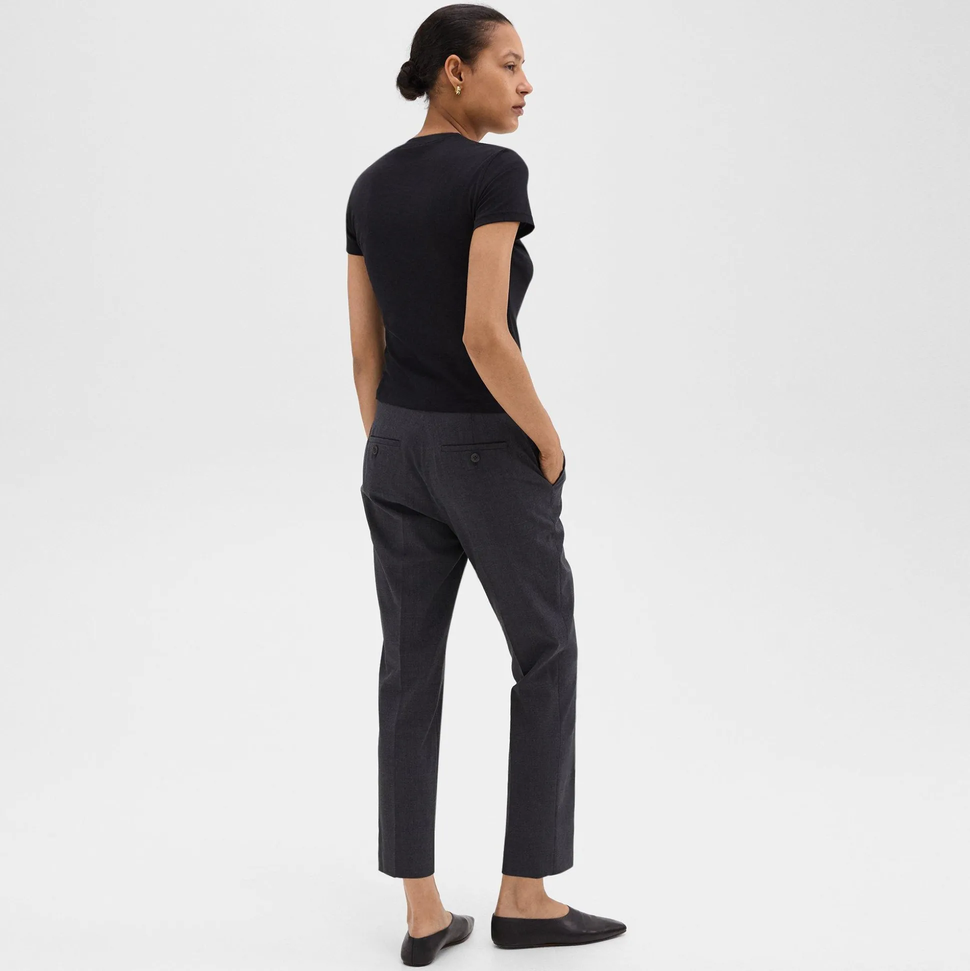 Theory Treeca Pant In Good Wool-Women Pants|Suits