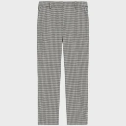 Theory Treeca Pant In Plaid Stretch Wool-Women Pants