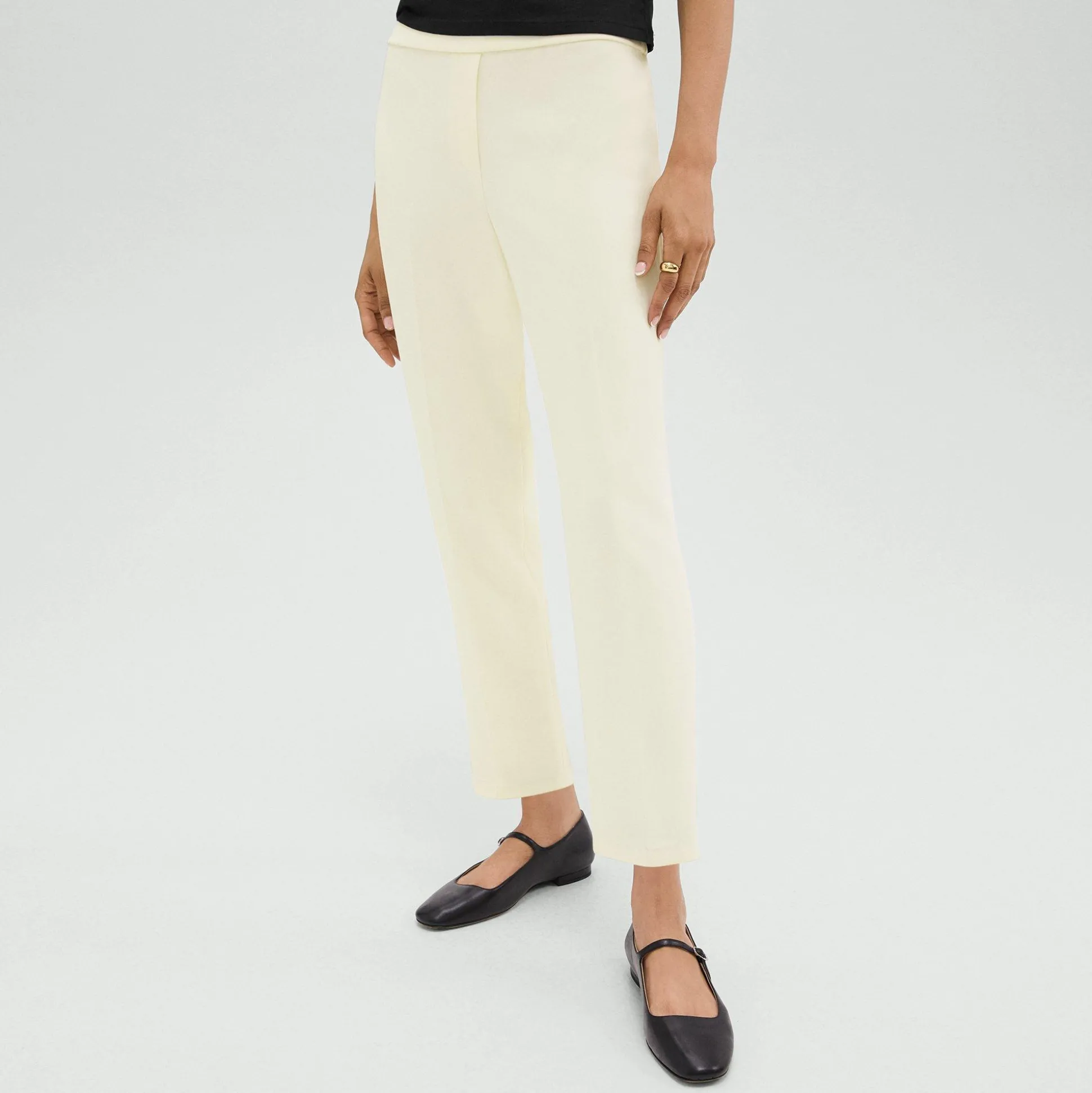 Theory Treeca Pull-On Pant In Admiral Crepe-Women Suits|Pants