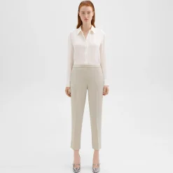 Theory Treeca Pull-On Pant In Admiral Crepe-Women Suits|Pants
