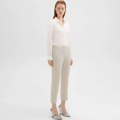 Theory Treeca Pull-On Pant In Admiral Crepe-Women Suits|Pants
