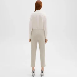 Theory Treeca Pull-On Pant In Admiral Crepe-Women Suits|Pants