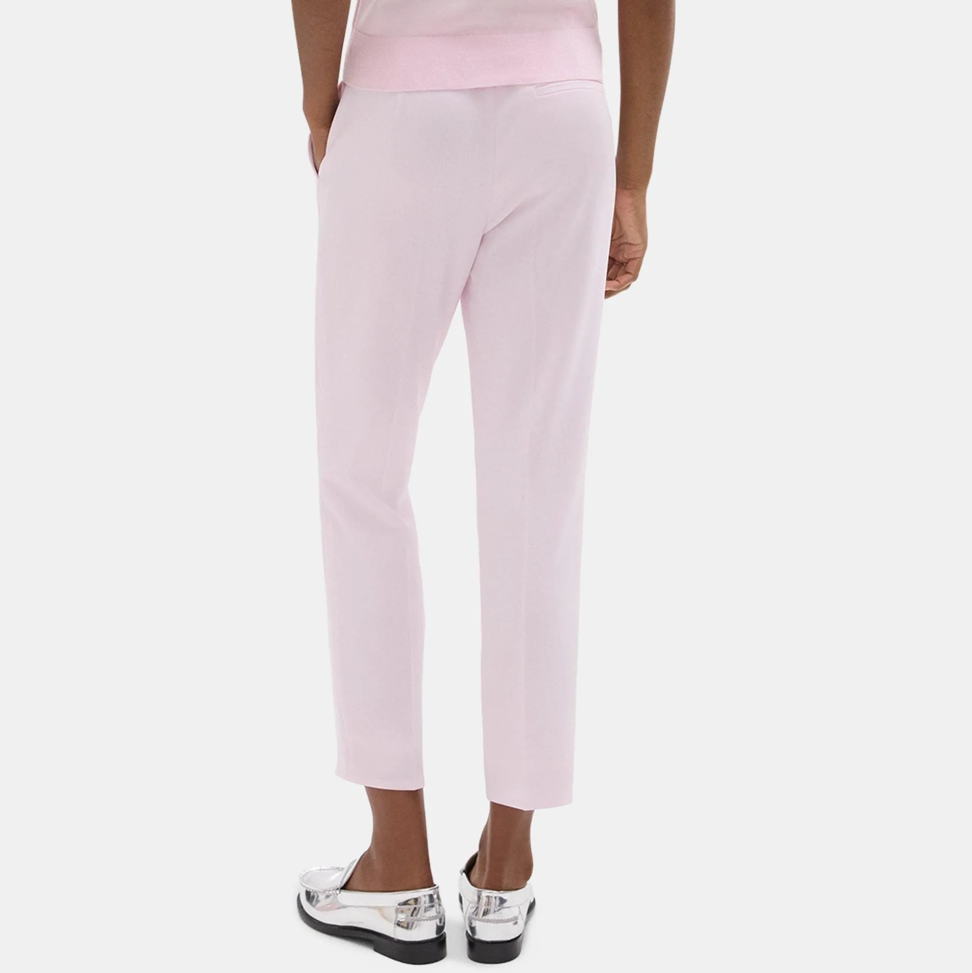 Theory Treeca Pull-On Pant In Admiral Crepe-Women Pants