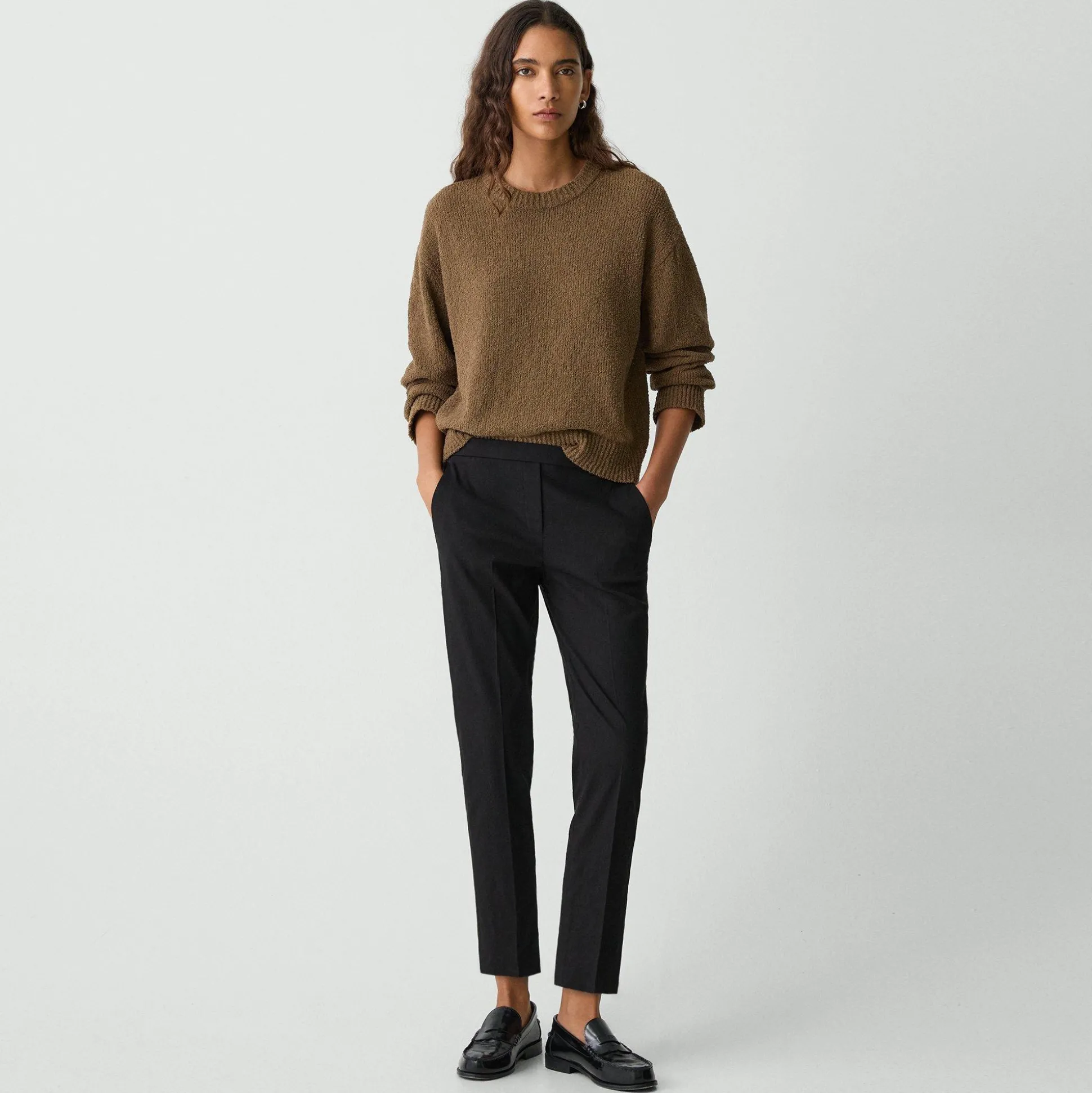 Theory Treeca Pull-On Pant In Good Linen-Women Pants