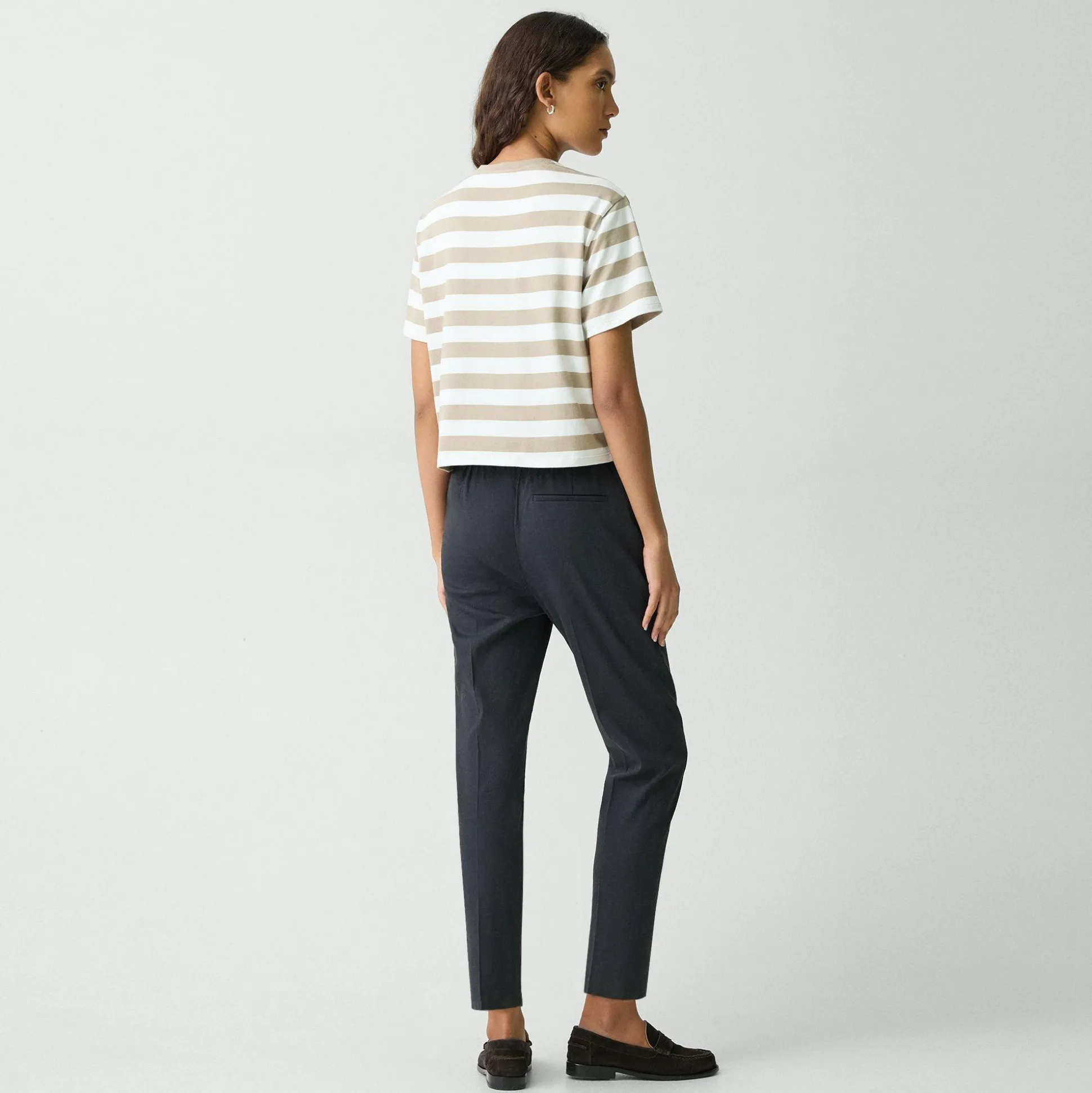 Theory Treeca Pull-On Pant In Good Linen-Women Pants