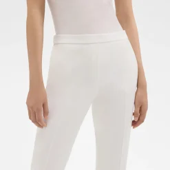Theory Treeca Pull-On Pant In Sleek Flannel-Women Suits|Pants