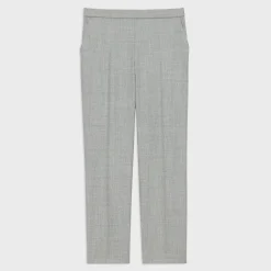 Theory Treeca Pull-On Pant In Sleek Flannel-Women Suits|Pants