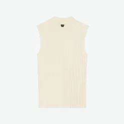 Theory Turtleneck Shell Top In Cotton-Cashmere-Women Sweaters + Cardigans