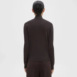Theory Turtleneck Sweater In Regal Wool-Women Sweaters + Cardigans