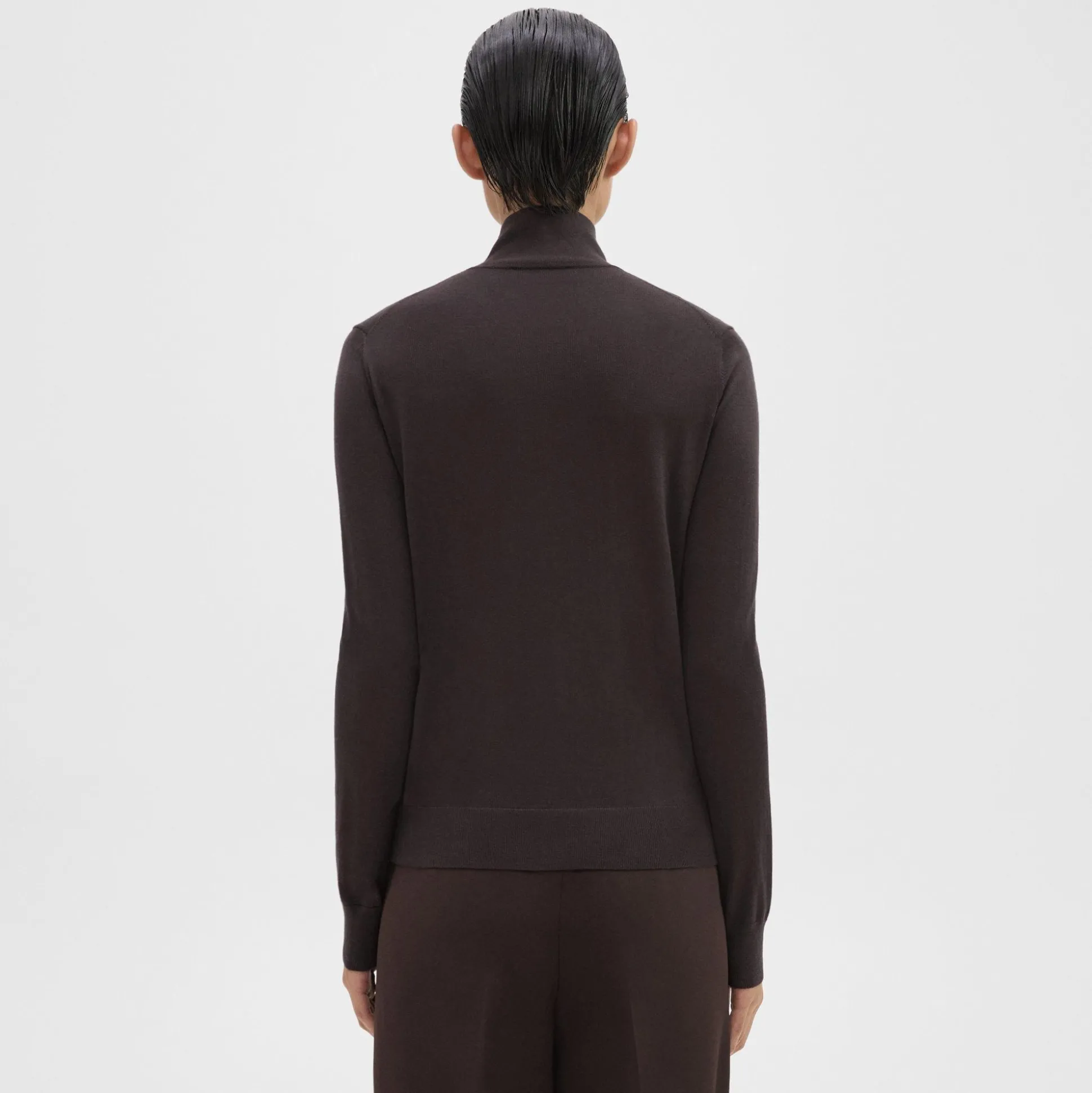 Theory Turtleneck Sweater In Regal Wool-Women Sweaters + Cardigans