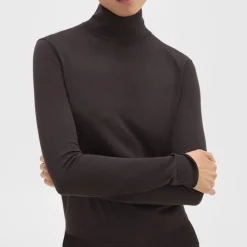 Theory Turtleneck Sweater In Regal Wool-Women Sweaters + Cardigans