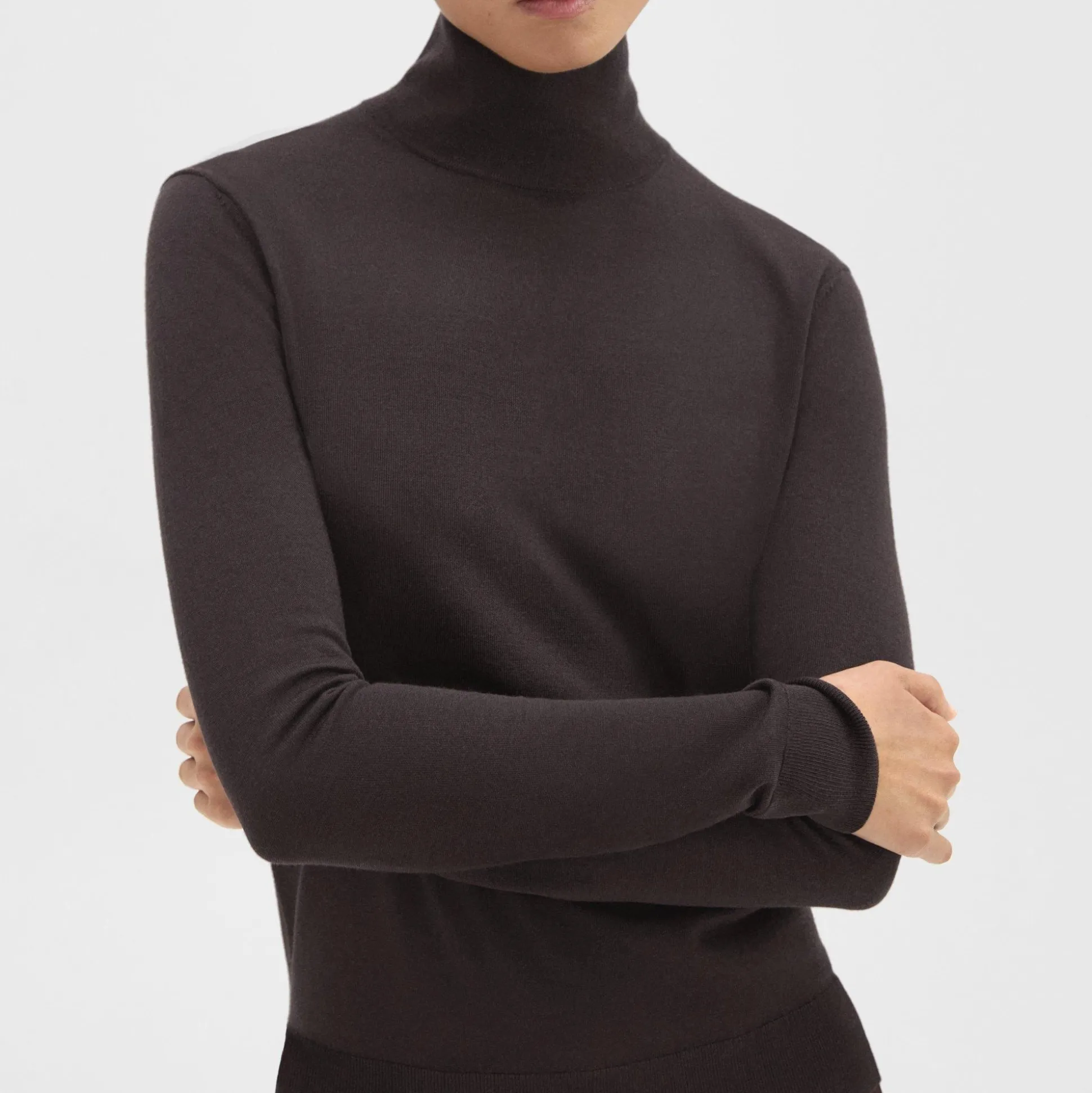 Theory Turtleneck Sweater In Regal Wool-Women Sweaters + Cardigans