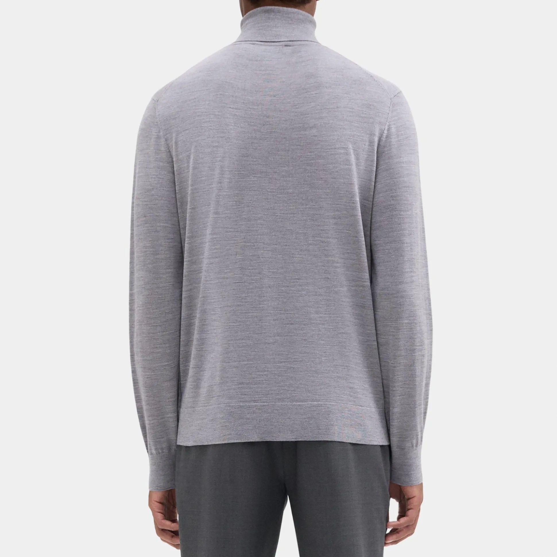 Theory Turtleneck Sweater In Regal Wool-Men Sweaters + Cardigans