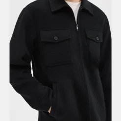 Theory Vena Shirt Jacket In Double-Face Wool-Cashmere-Men Outerwear