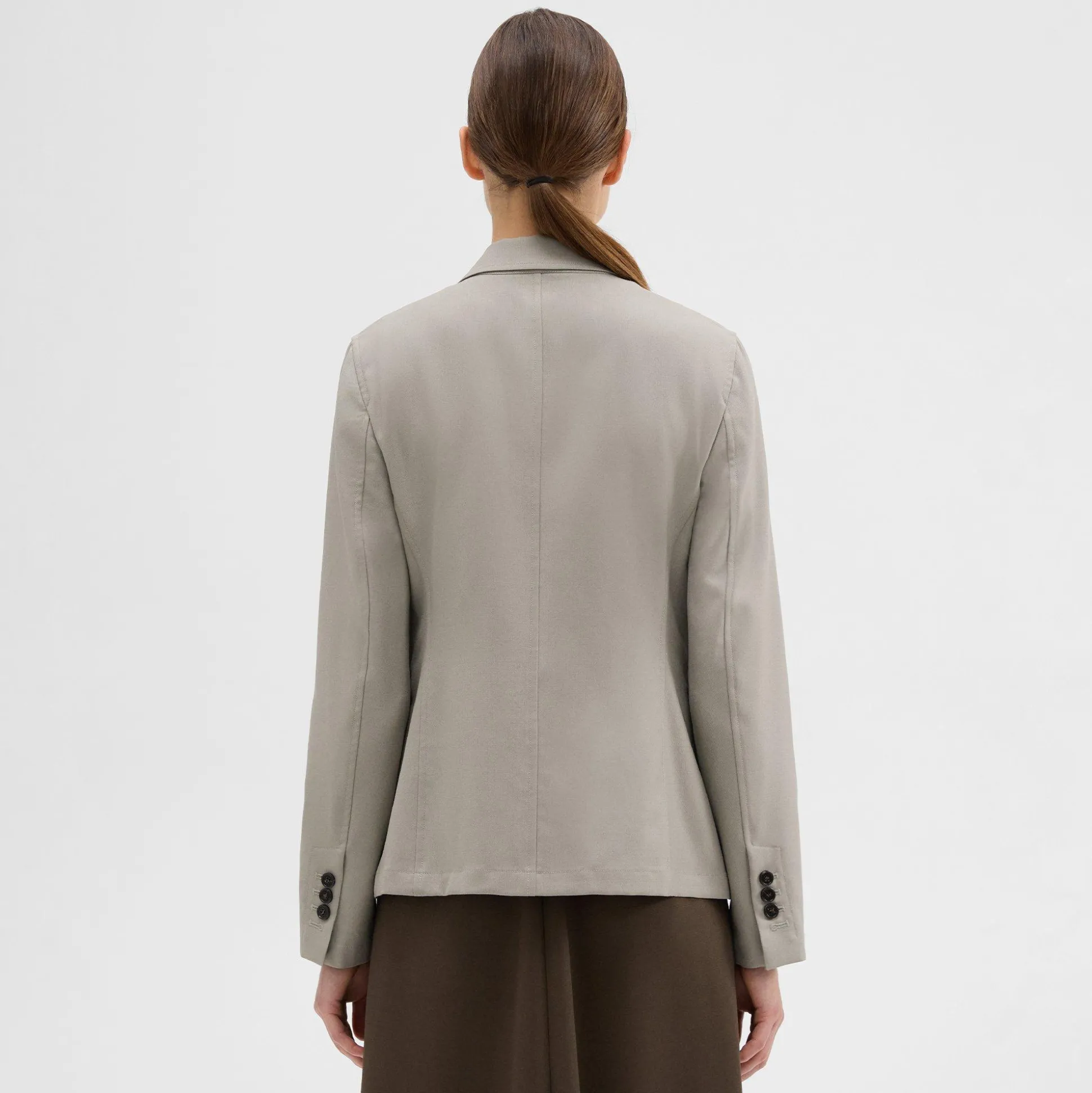 Theory Virgin Wool Slim Fit Blazer-Women Blazers + Jackets