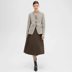 Theory Virgin Wool Slim Fit Blazer-Women Blazers + Jackets