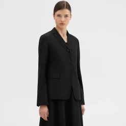 Theory Virgin Wool Slim Fit Blazer-Women Suits|Blazers + Jackets