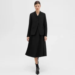 Theory Virgin Wool Slim Fit Blazer-Women Suits|Blazers + Jackets