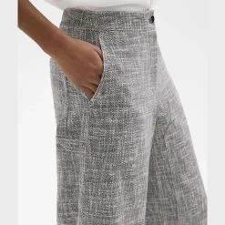 Theory Wide-Leg Carpenter Pant In Canvas Tweed-Women Pants