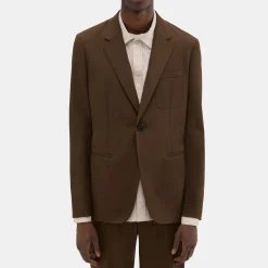 Theory Wool Gabardine Blazer-Men Blazers + Jackets