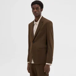 Theory Wool Gabardine Blazer-Men Blazers + Jackets