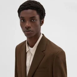 Theory Wool Gabardine Blazer-Men Blazers + Jackets