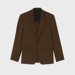 Theory Wool Gabardine Blazer-Men Blazers + Jackets