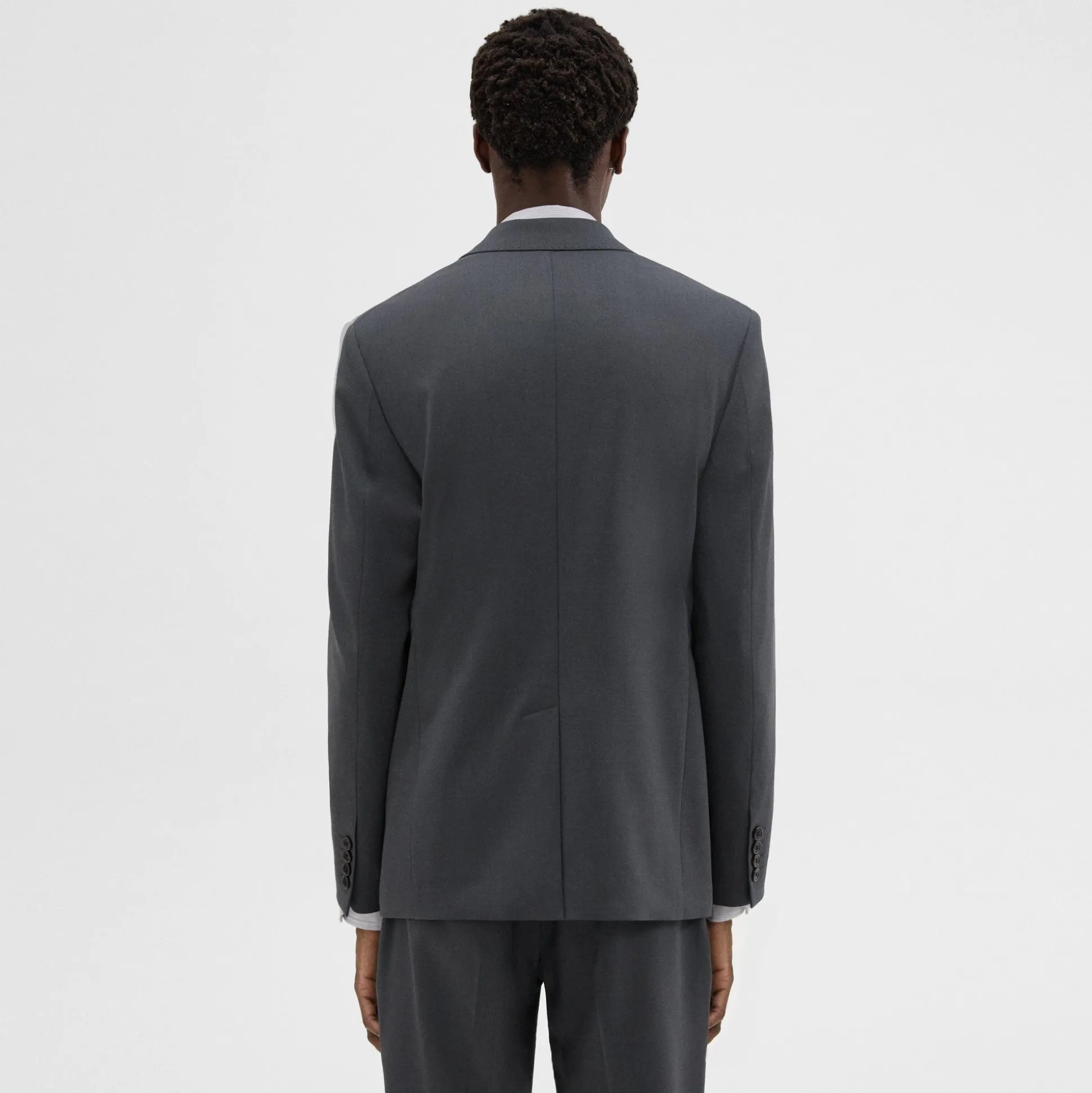 Theory Wool Gabardine Blazer-Men Blazers + Jackets